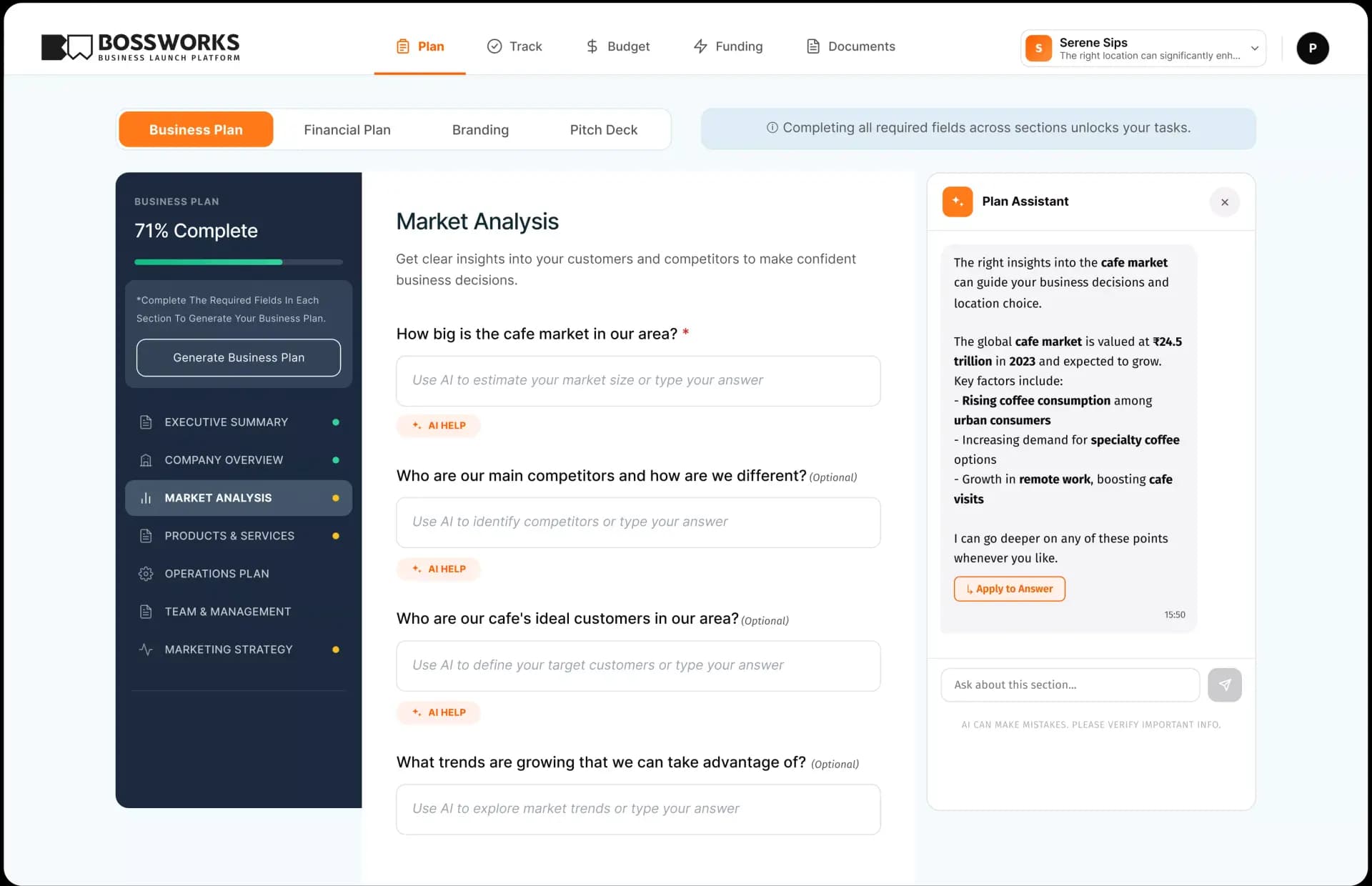 BossWorks Dashboard