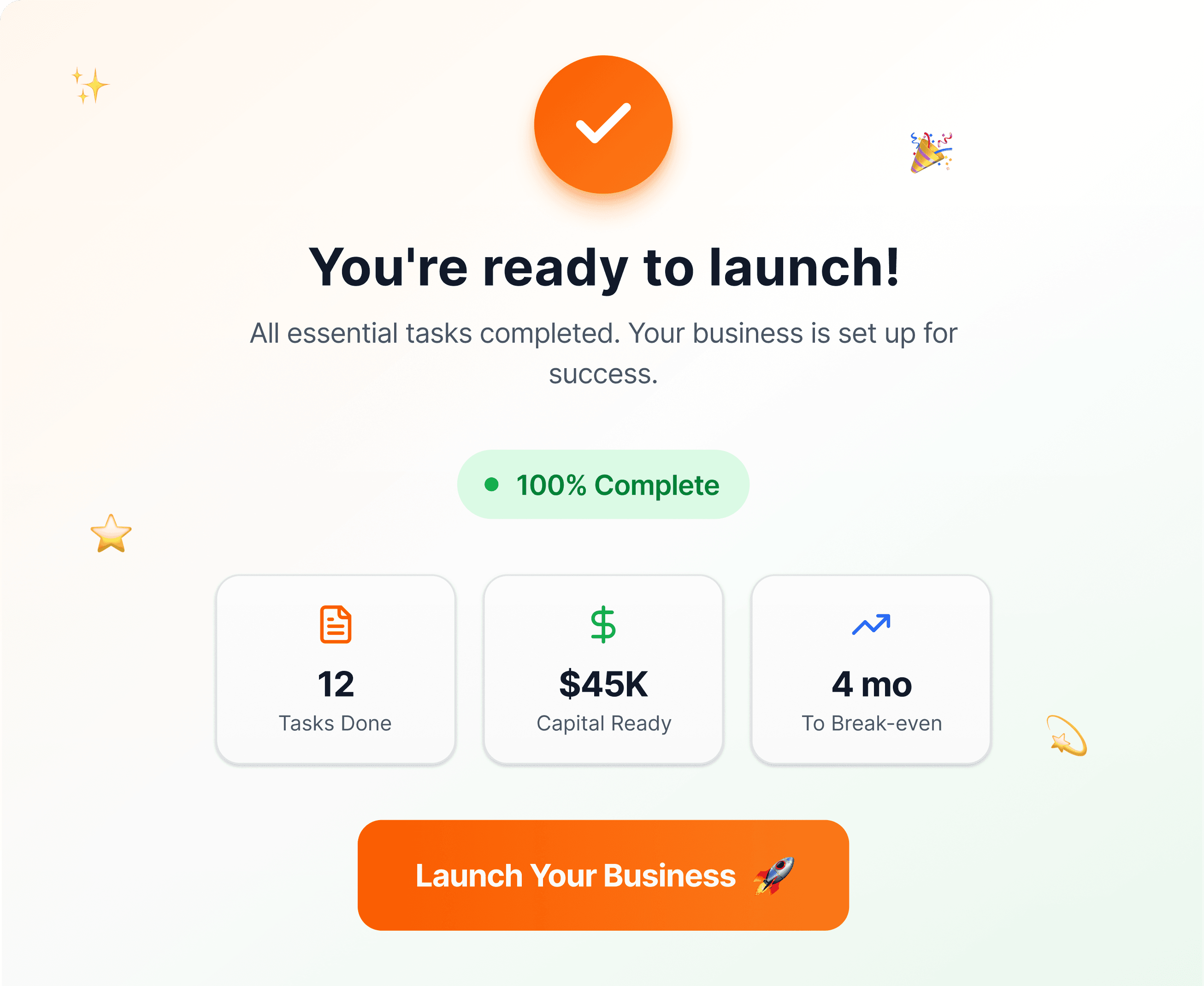 Launch with confidence
