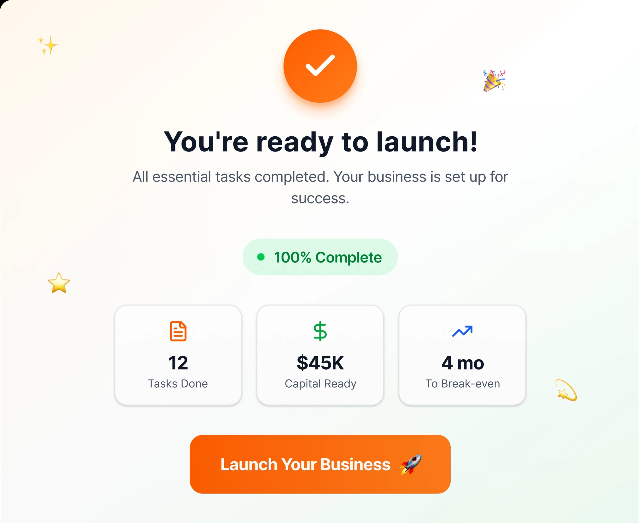 Launch with confidence