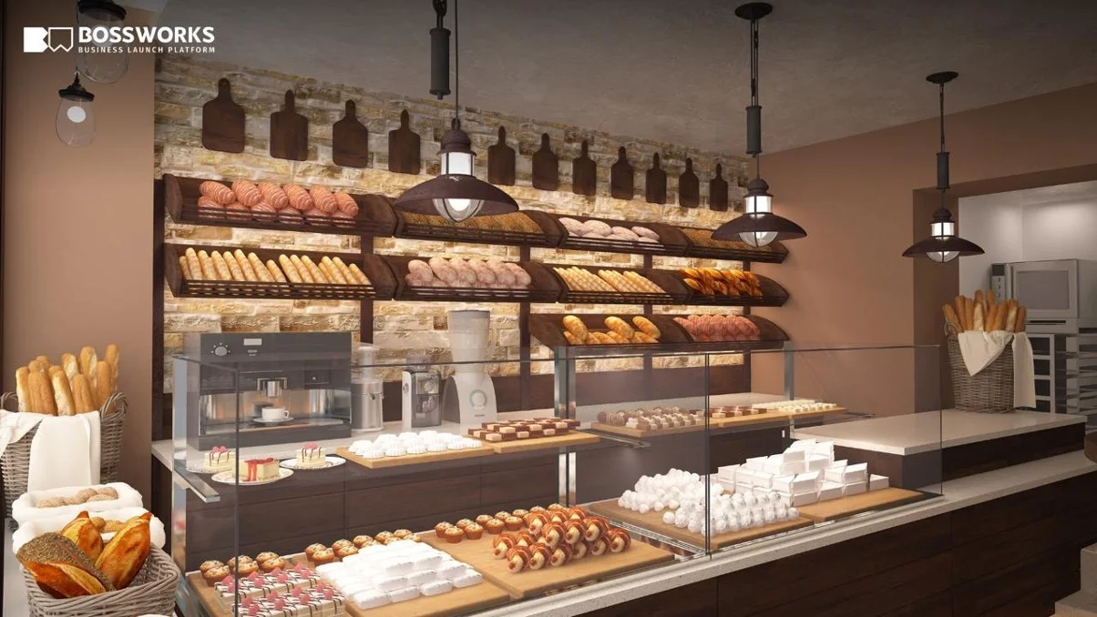 Comparison of shared kitchen and storefront bakery